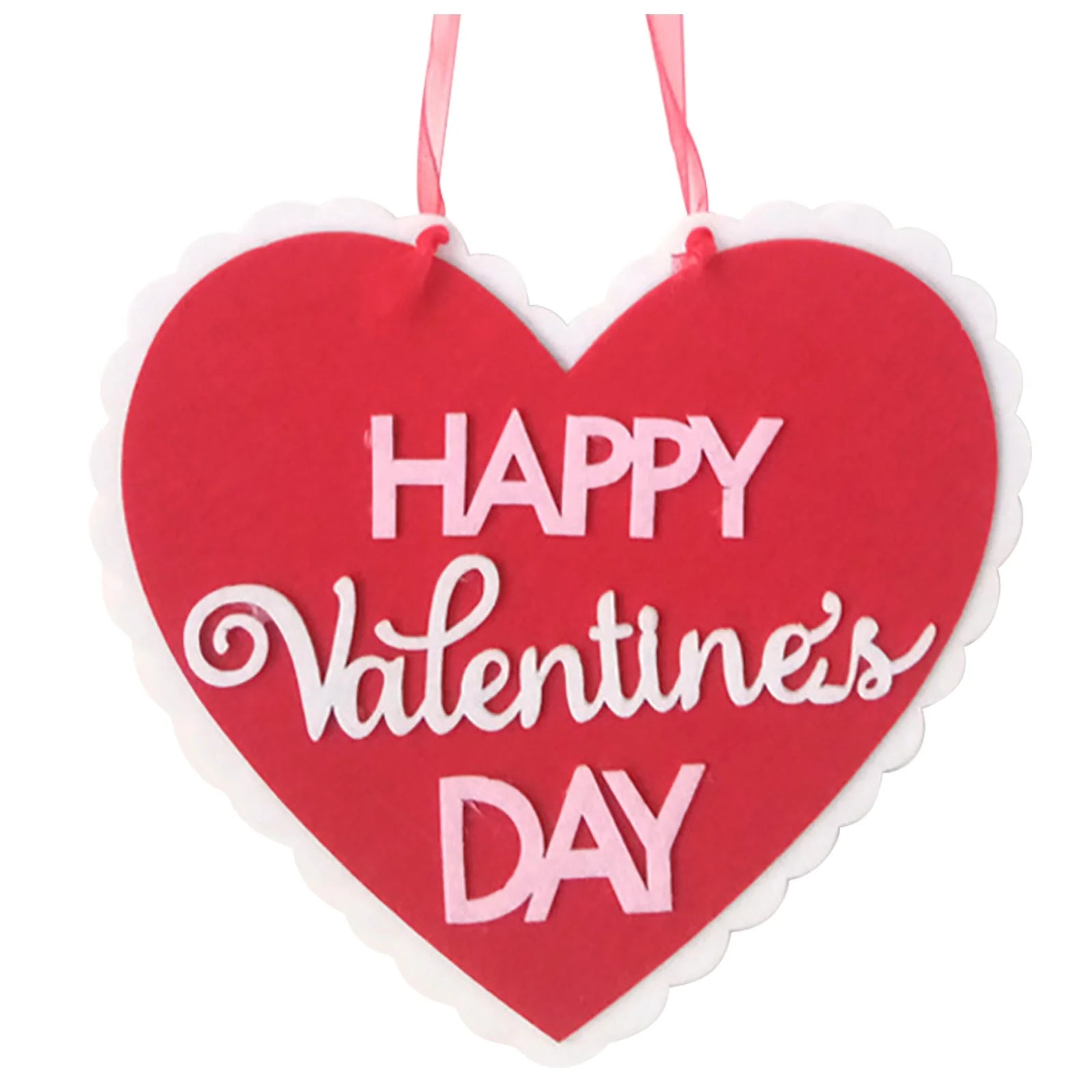 Ydojg Valentine'S Day Signs Love Heart Shape Hanging Decor Doorplate-Happy Sign Front Door Valentines Decorations for the Home