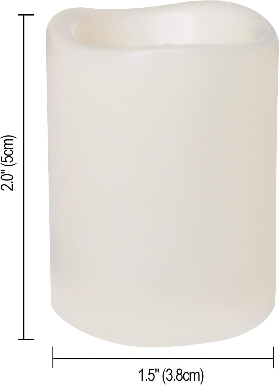 24 PCS Flameless LED Votives - Bright Flickering Battery Operated White Plastic Electric Tea Light Candles for Wedding Table Centerpieces Halloween Jack O’ Lantern Pumpkin Christmas Party Decorations
