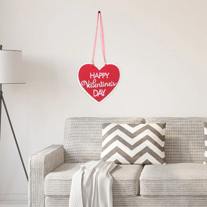 Ydojg Valentine'S Day Signs Love Heart Shape Hanging Decor Doorplate-Happy Sign Front Door Valentines Decorations for the Home